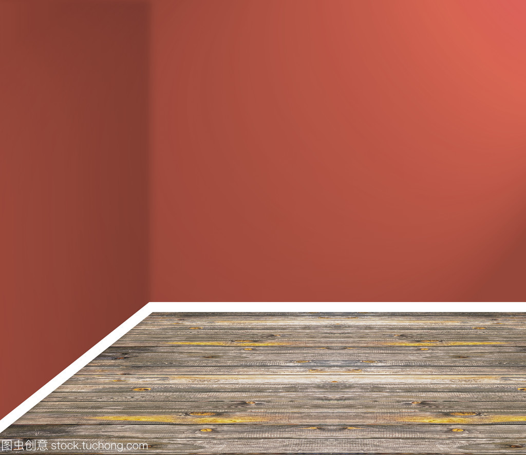 红空房间角落背景