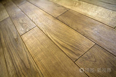 天然棕色纹理木地板 自然之美，家居之韵